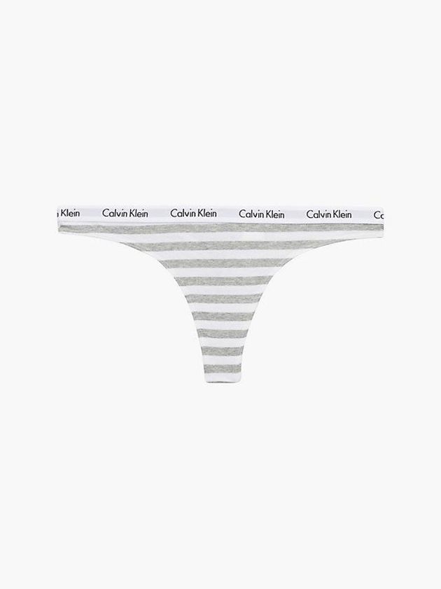 Calvin Klein USA Carousel Womens Thong Grey 8675493-ZI